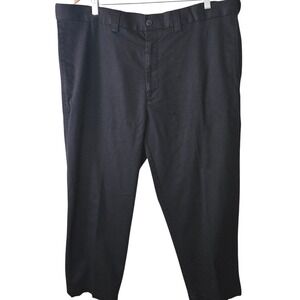 Oak Hill Premium Mens Pants Black 44X28 Flex Grip Waistband READ MEASUREMENTS